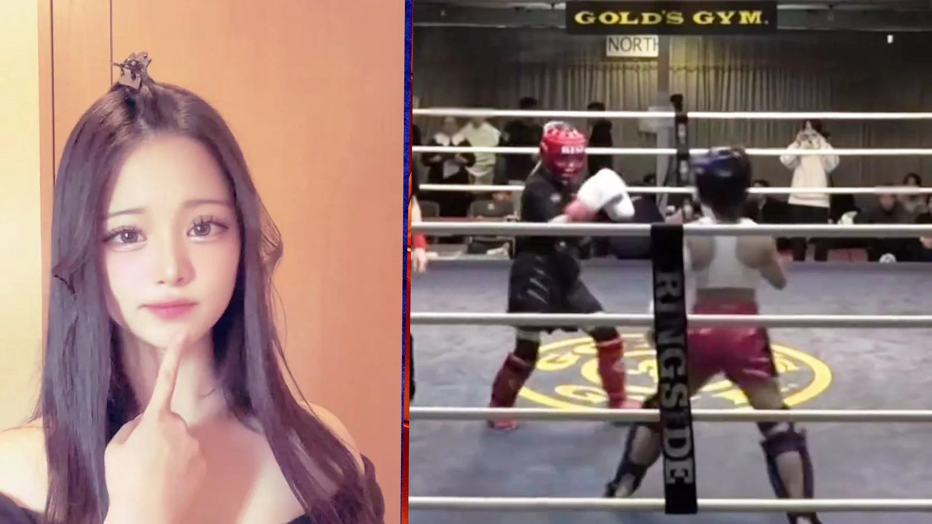 女子高生キックボクサー密着の様子