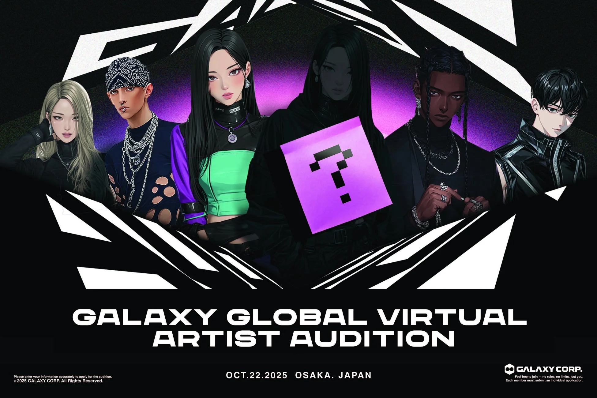 アニメ風バーチャルキャラクターの告知画像