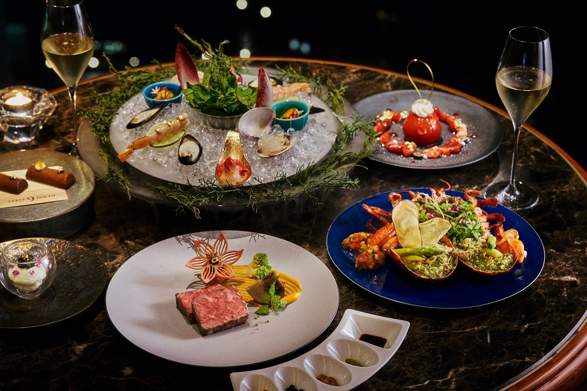 世界三大珍味と黒毛和牛のクリスマスディナー