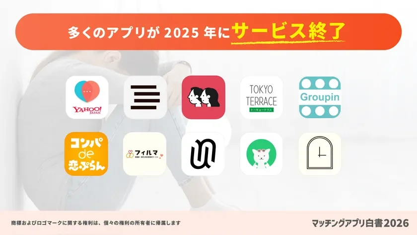多くのアプリが2025年にサービス終了